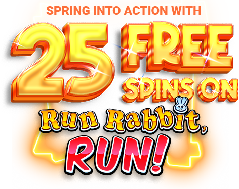XCasino 25 Free Spins on Run Rabbit, Run